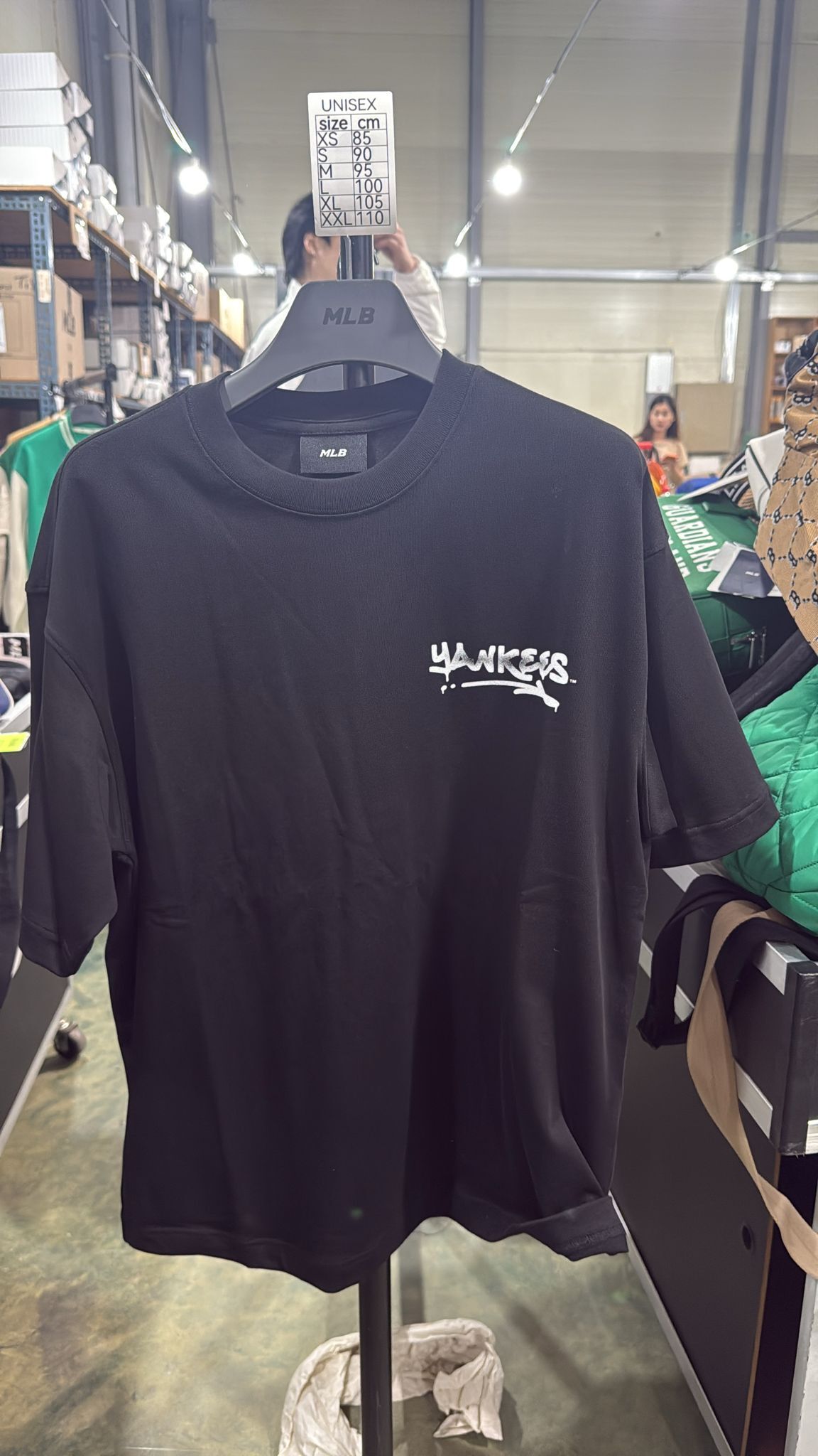ZX428 MLB YANKEES 塗鴉短TEE 黑色