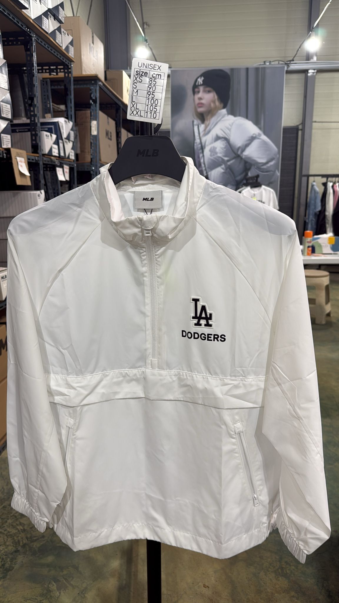 ZX404 MLB 白色LA logo 長袖上衣