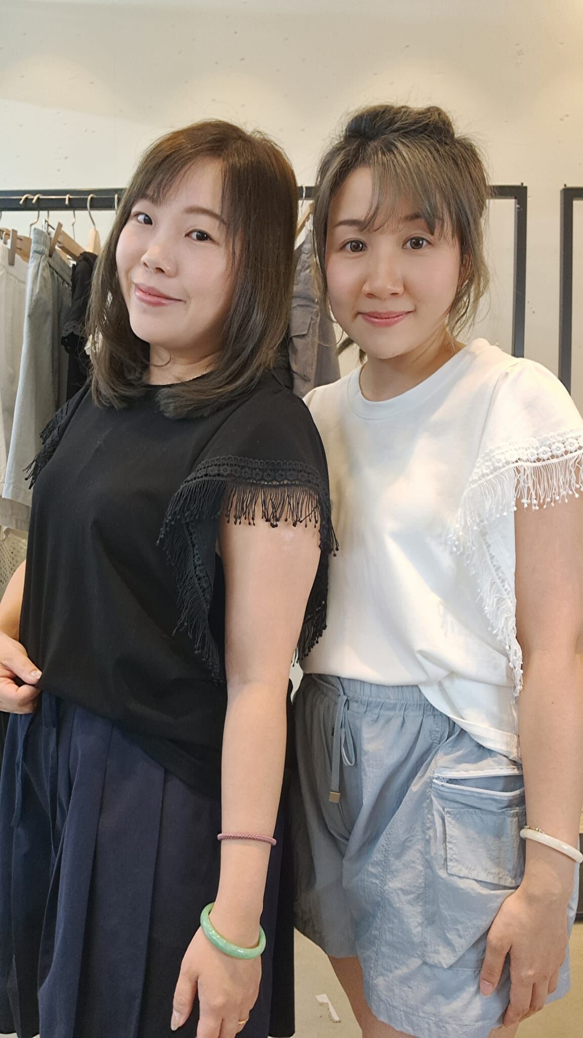 HI18T 聲波震動流蘇袖TOP