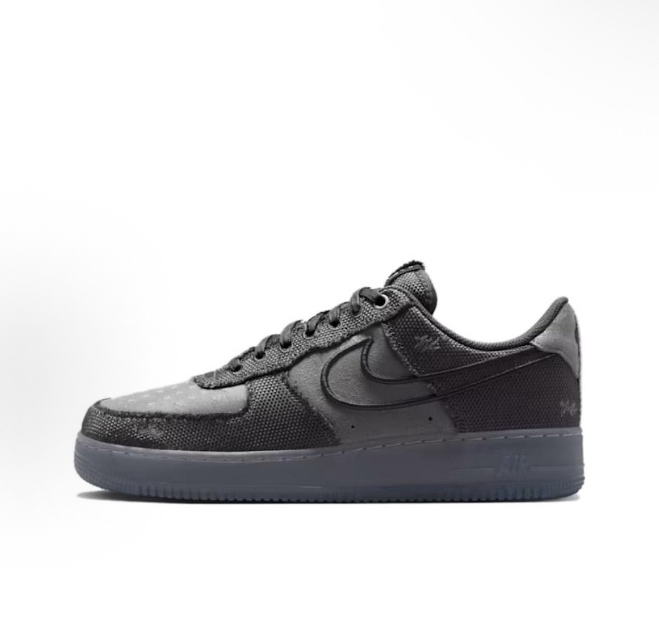 Nike Air Force 1 Low 07 黑灰 冰底 仿舊 休閒鞋 IQ0614-060