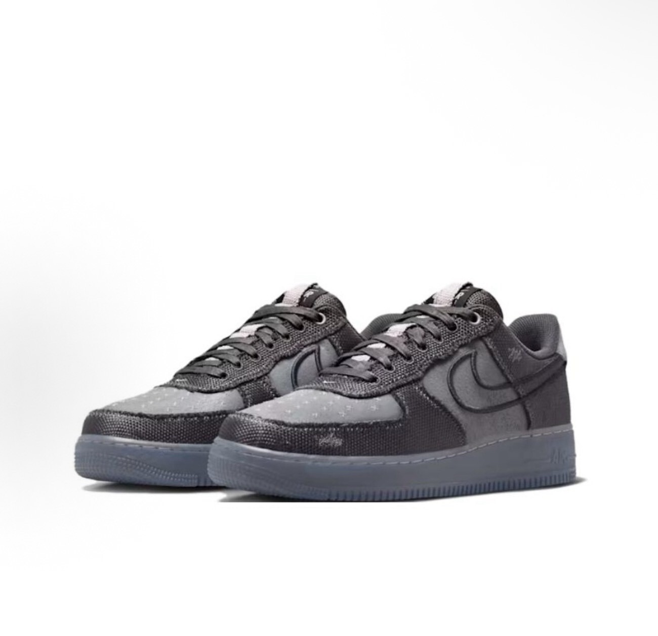 Nike Air Force 1 Low 07 黑灰 冰底 仿舊 休閒鞋 IQ0614-060