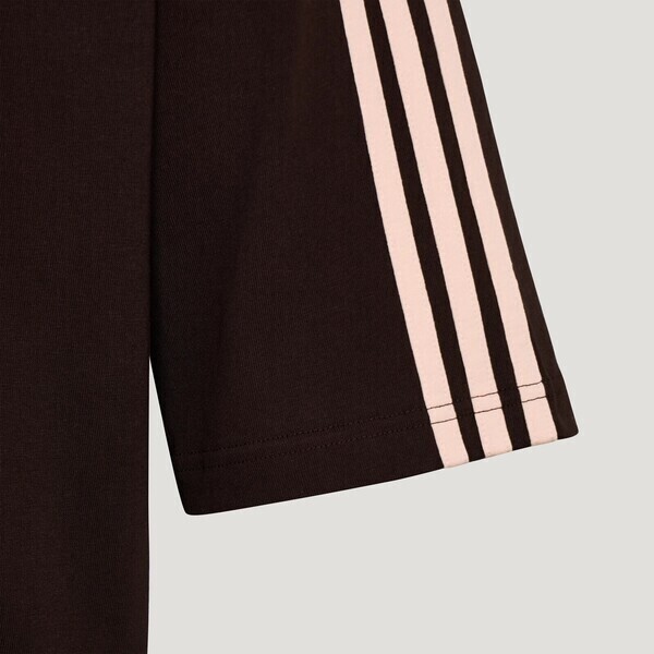 Adidas 愛迪達 3s Tee KG6333 男 T恤 運動上衣 休閒短袖 黑 粉邊 亞版 純棉