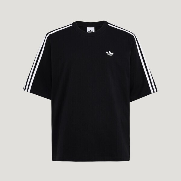 Adidas 愛迪達 3s Tee KG6331 男 T恤 運動上衣 休閒短袖 黑 白邊 亞版 純棉