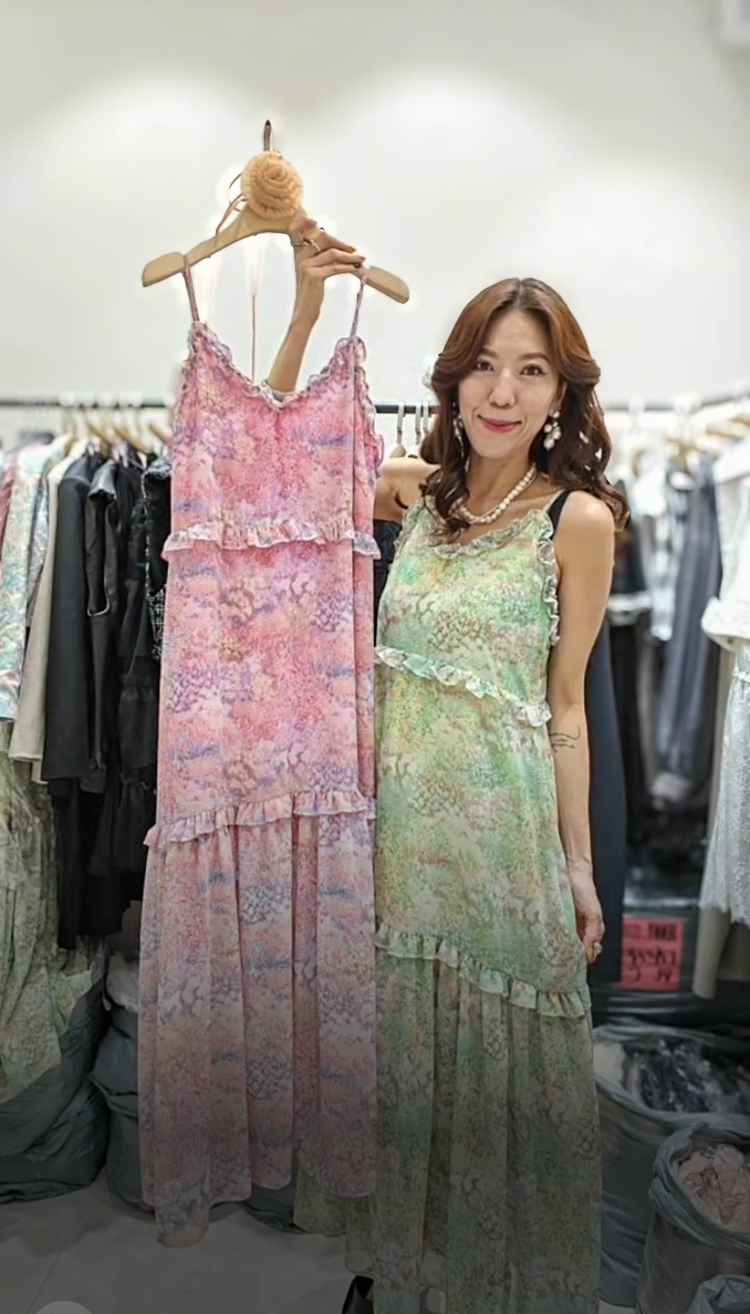 🎈K5321  ▶️花花洋裝 👉B:94cm W:88cm H:118cm L:128cm
