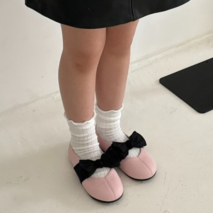 NINOLINDO 蝴蝶結平底鞋 ribbon flat - pink