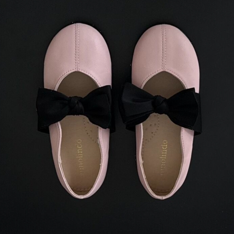 NINOLINDO 蝴蝶結平底鞋 ribbon flat - pink