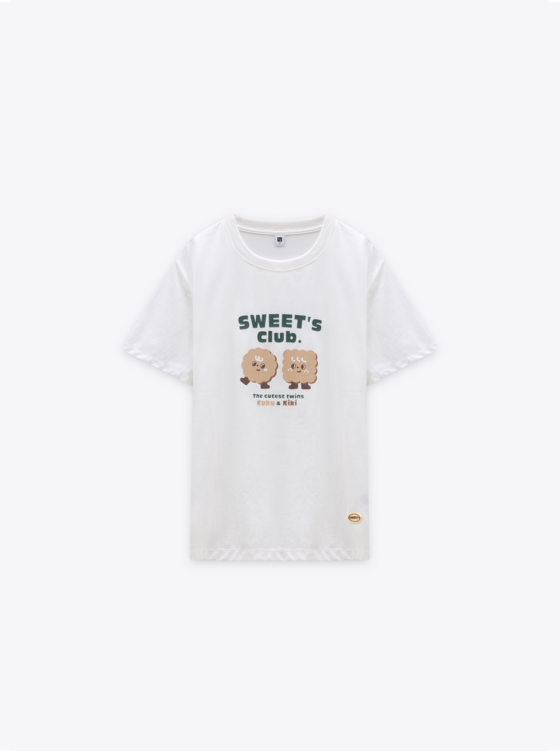 【2件折50】【期間限定】五分糖印花中性TEE
