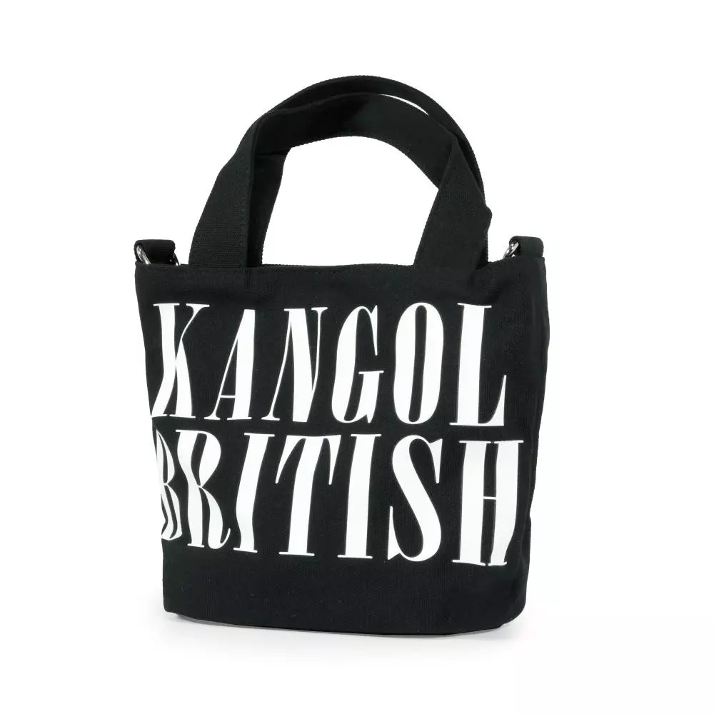 【KANGOL】休閒側背包｜大容量收納 簡約百搭-黑色6555170920