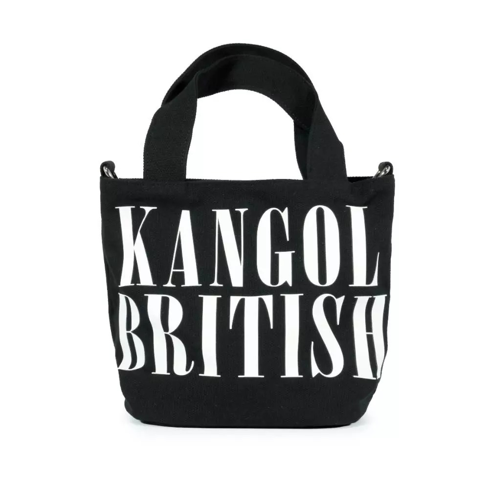 【KANGOL】休閒側背包｜大容量收納 簡約百搭-黑色6555170920