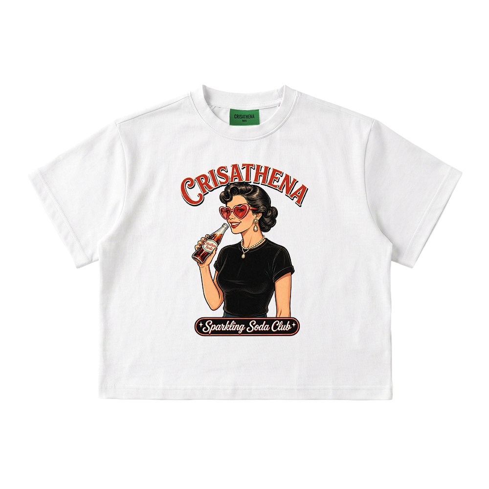 0519CT39-CRISATHENA-COLLECTION-Sparkle Today (SG) Short T-Shirt 白色（A39)