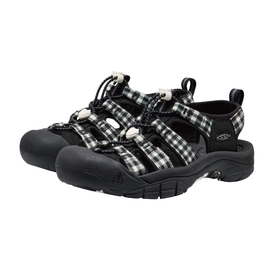 【KEEN】NEWPORT RETRO 女涼鞋 黑/格子 K1032196