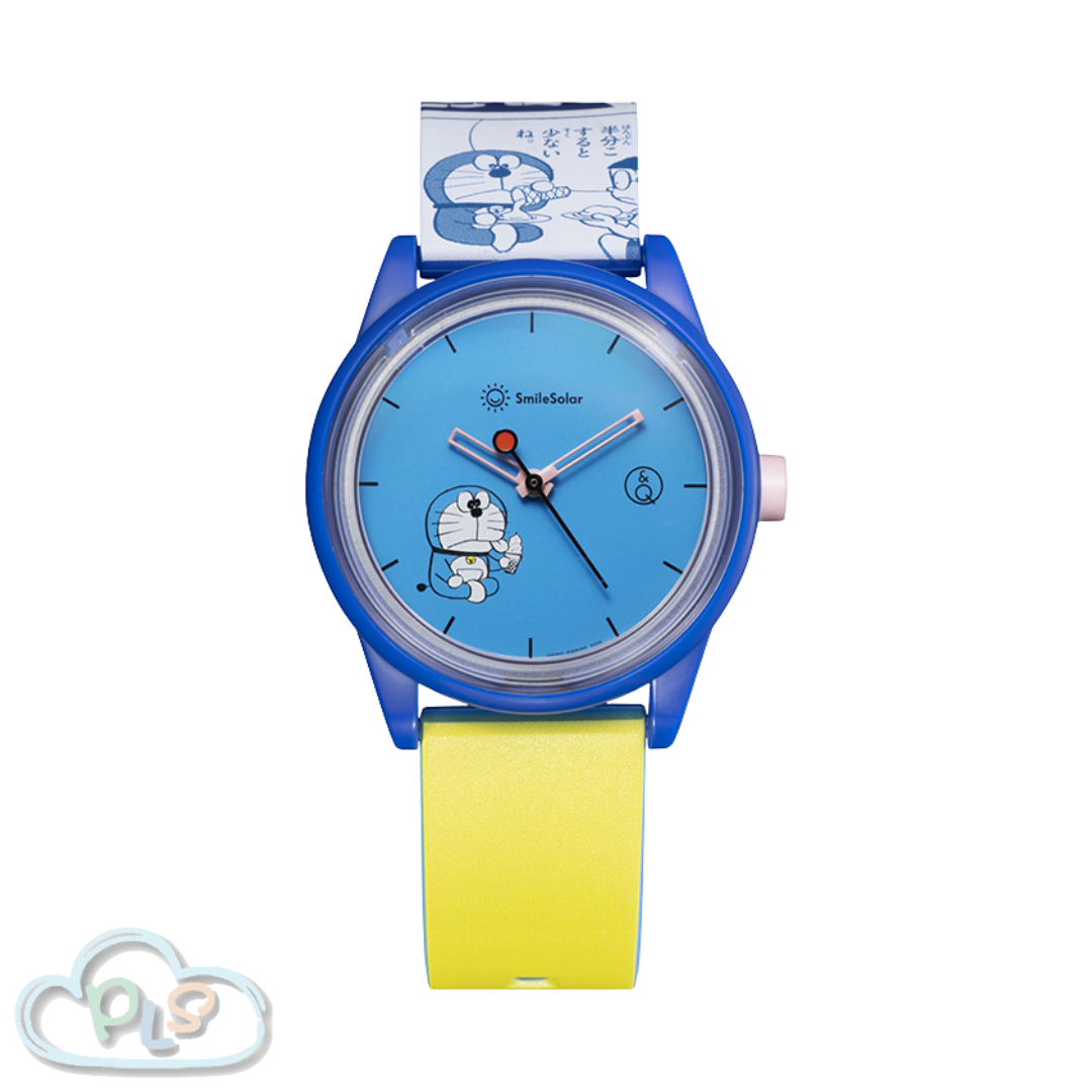 現貨 Q&Q SmileSolar 藍色款腕錶  多啦A夢 DORAEMON STORE 限定  #40185-1