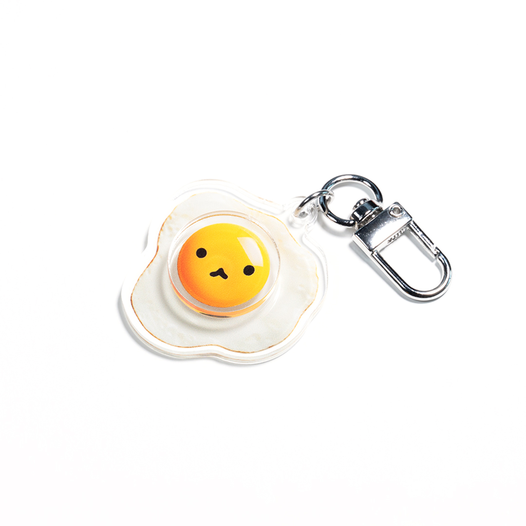 Sammyo store 旋轉鑰匙圈 / 荷包蛋貓