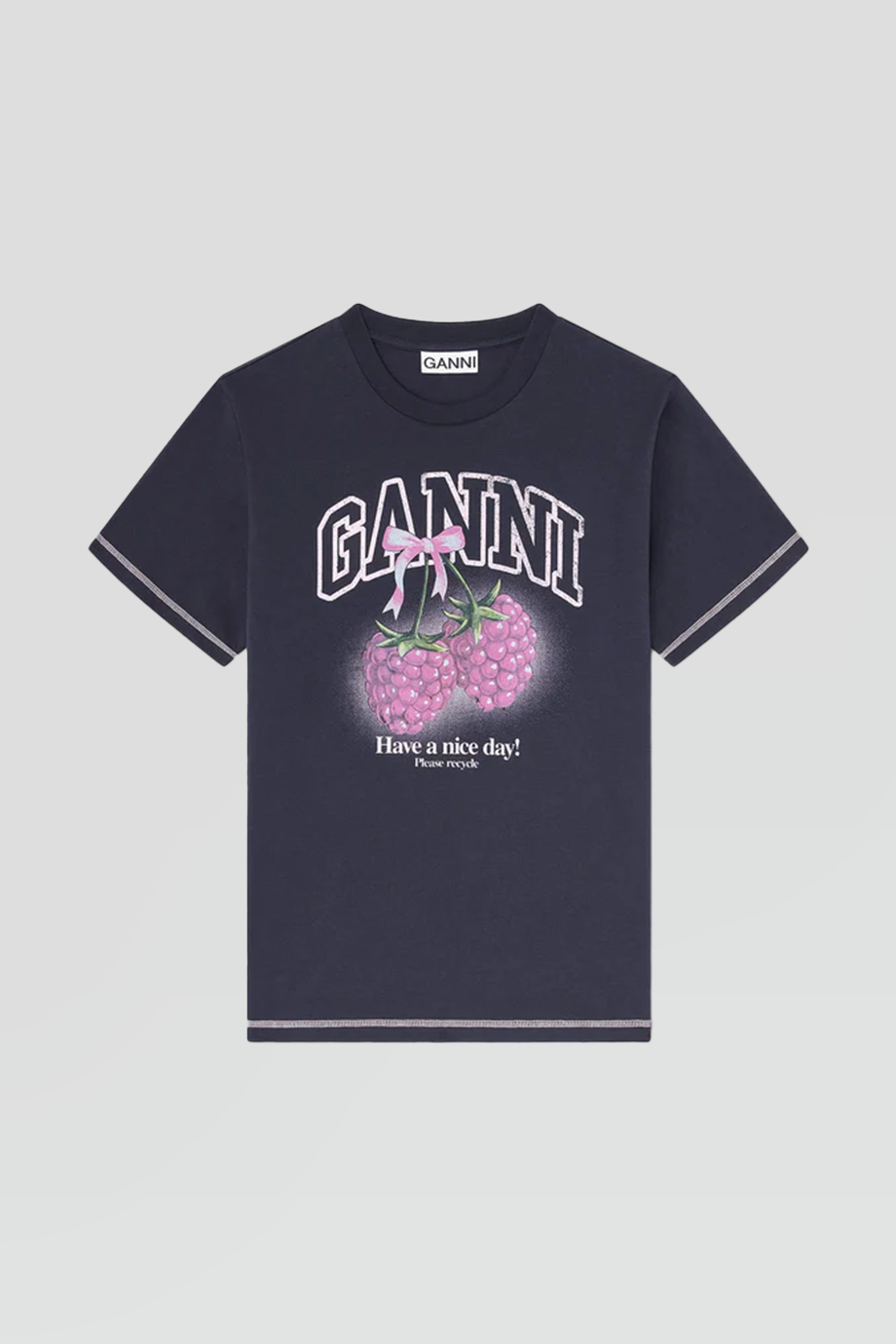 GANNI｜BASIC 覆盆子圖騰 T 恤