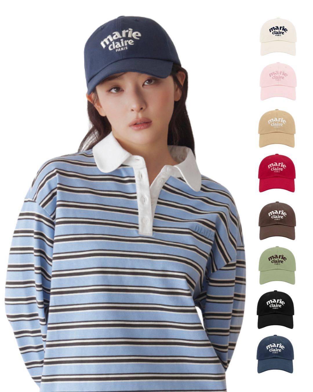 *슬기 PICK* Marie Claire｜Arch Logo Ball Cap (8colors)