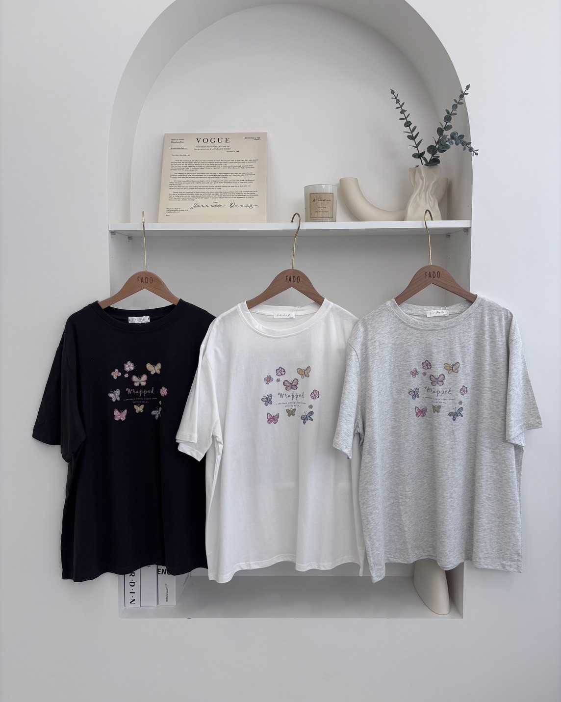 法朵Fado shop｜翩翩起舞彩蝶冰爽棉T 0215135 三色