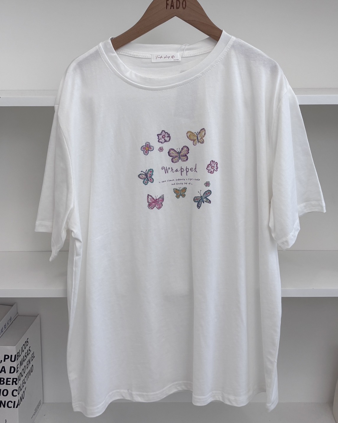 法朵Fado shop｜翩翩起舞彩蝶冰爽棉T 0215135 三色