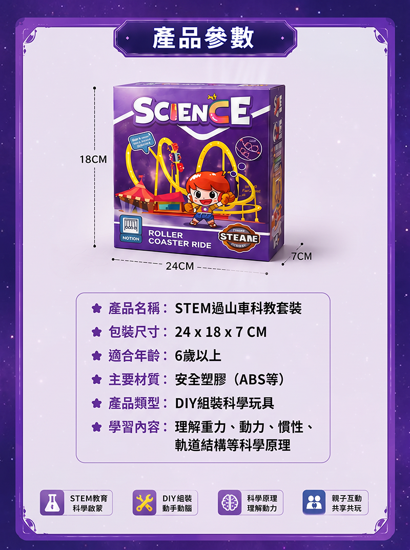 現貨區 STEM過山車科教套裝 TXY166