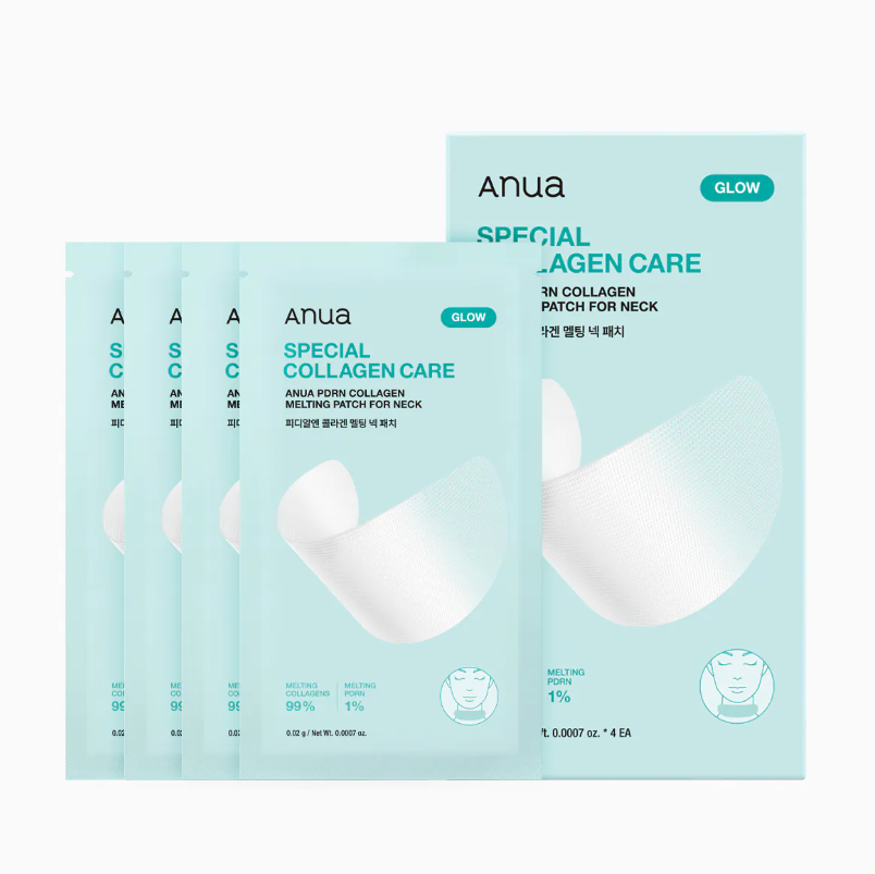 韓國代購 ANUA PDRN膠原蛋白抗皺提拉修護貼(頸/額頭用) 4ea/1盒💥買1送1💥
