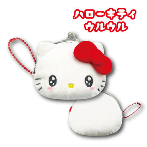日本 Sanrio Hello Kitty 表情系列 - 頭形口金包匙扣