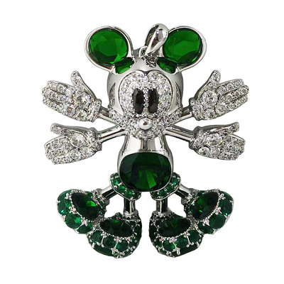 0519CT64-CRISATHENA-COLLECTION-Snowangel Mickey Pendant（A64)