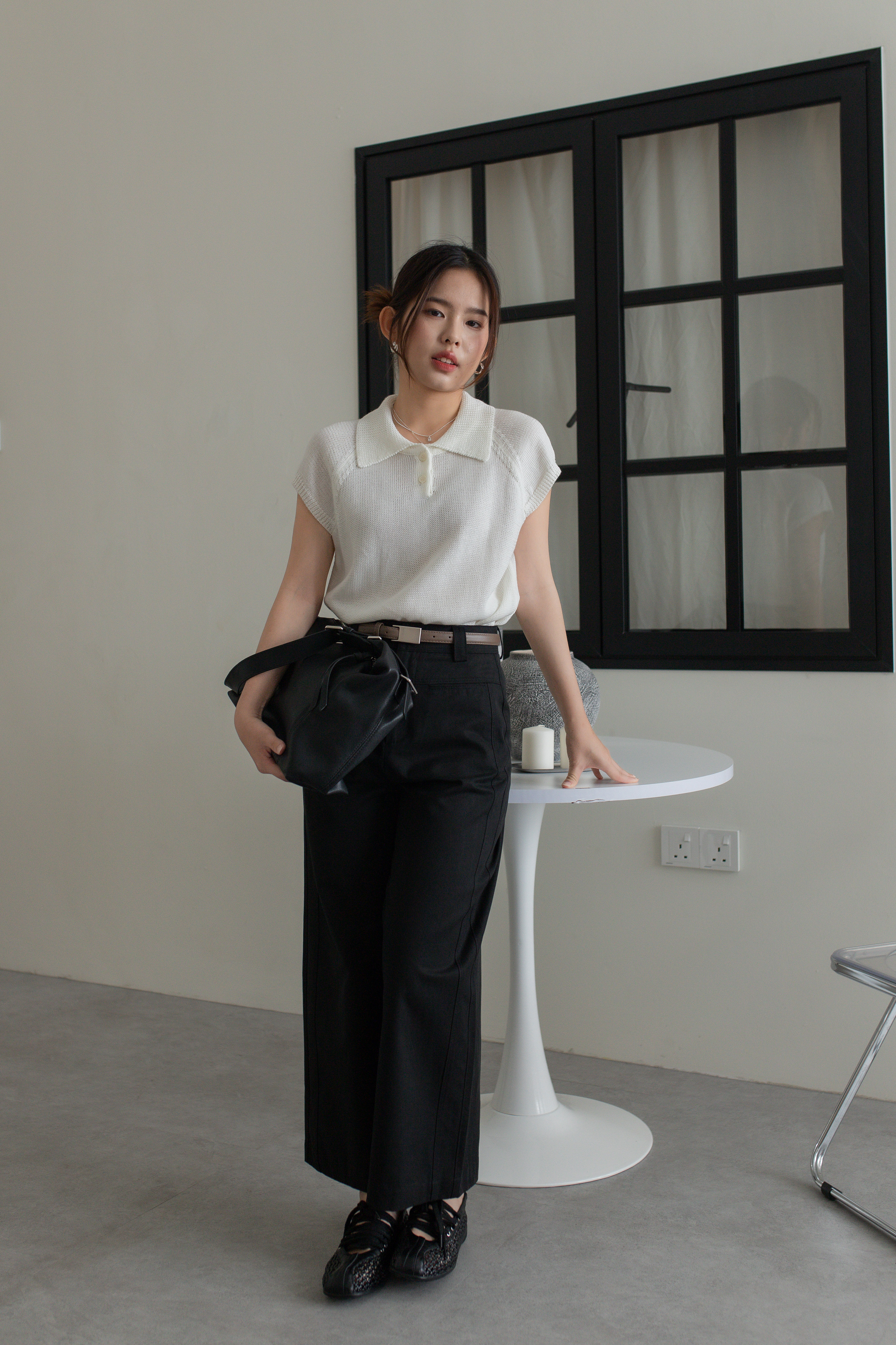 Barvley Pocket Straight Leg Pants Black -2754PLBLK