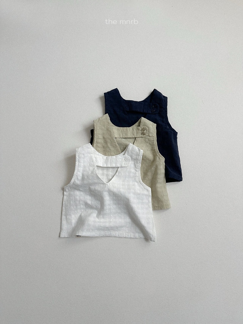 韓國🇰🇷Minirobe 花語格紋雪紡背心(S-XL)