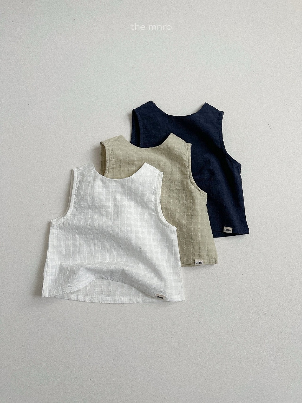 韓國🇰🇷Minirobe 花語格紋雪紡背心(S-XL)