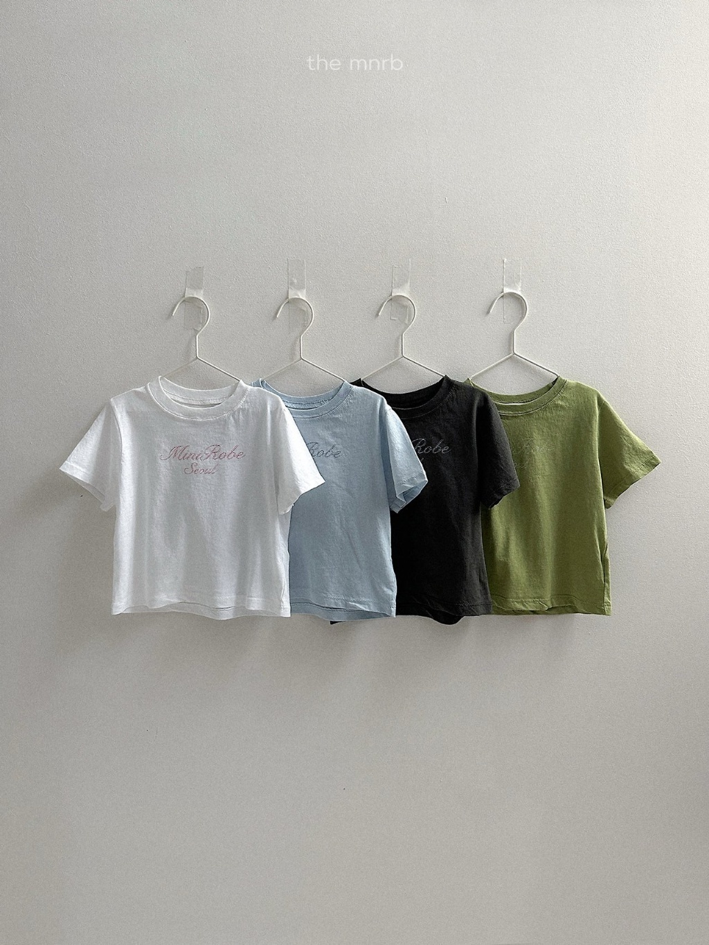 韓國🇰🇷Minirobe 繡字Ｔ恤(S-XL)