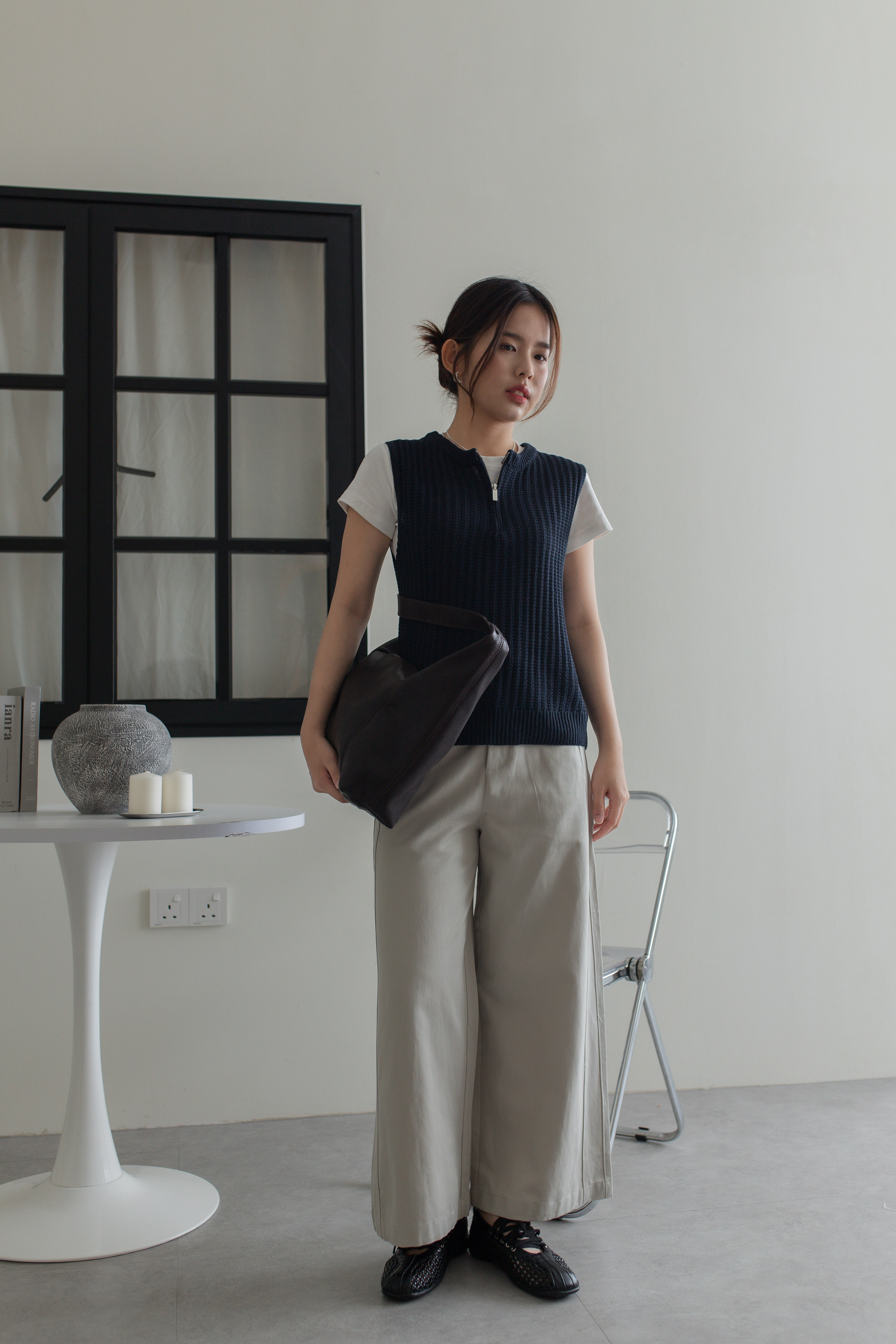 Barvley Pocket Straight Leg Pants Grey -2754PLGRY