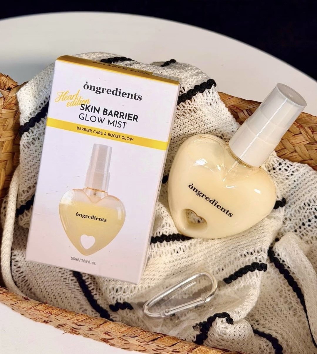 <限時開團⚡️> Ongredients-愛心屏障鎮靜水光噴霧50ml 附銀色掛勾🎁