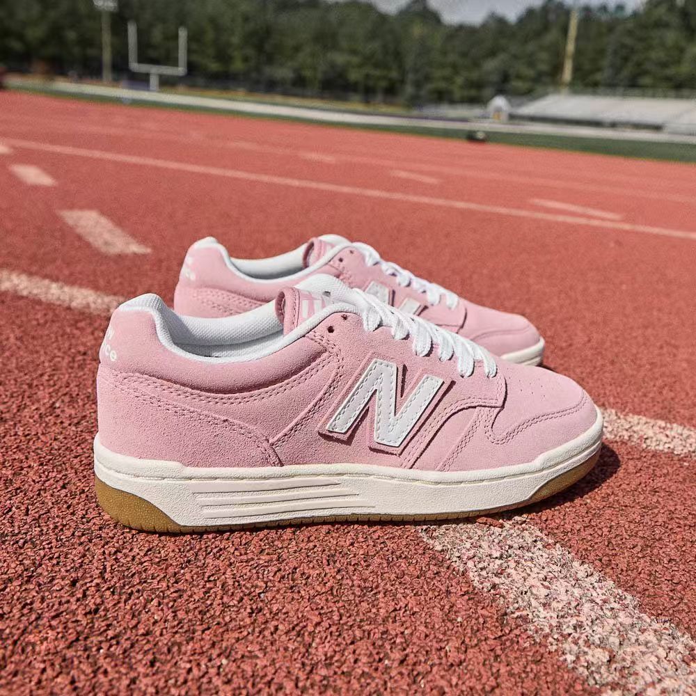 【預購】New Balance H051912 大童經典麂皮綁帶板鞋（粉紅色）