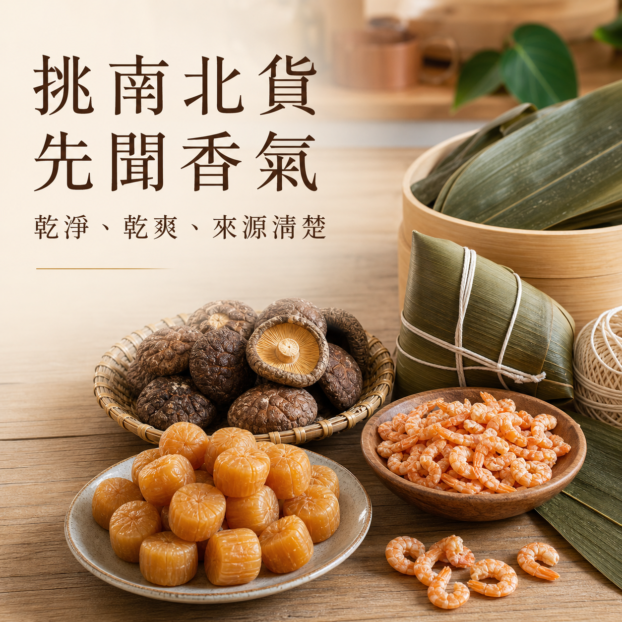 端午南北貨挑選重點:先聞香氣,確認乾淨乾爽與來源清楚