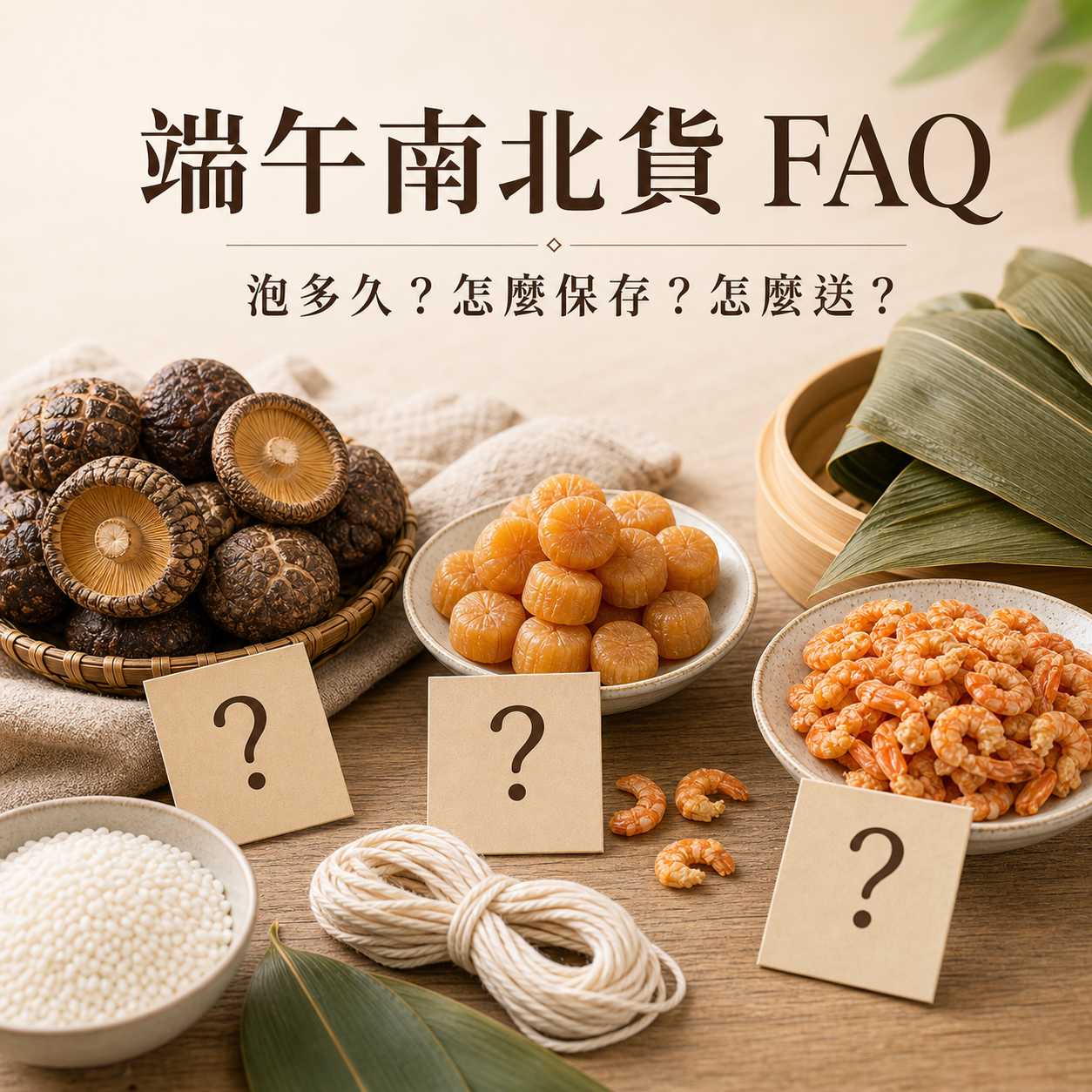 端午南北貨常見問題:泡發、保存與送禮 FAQ