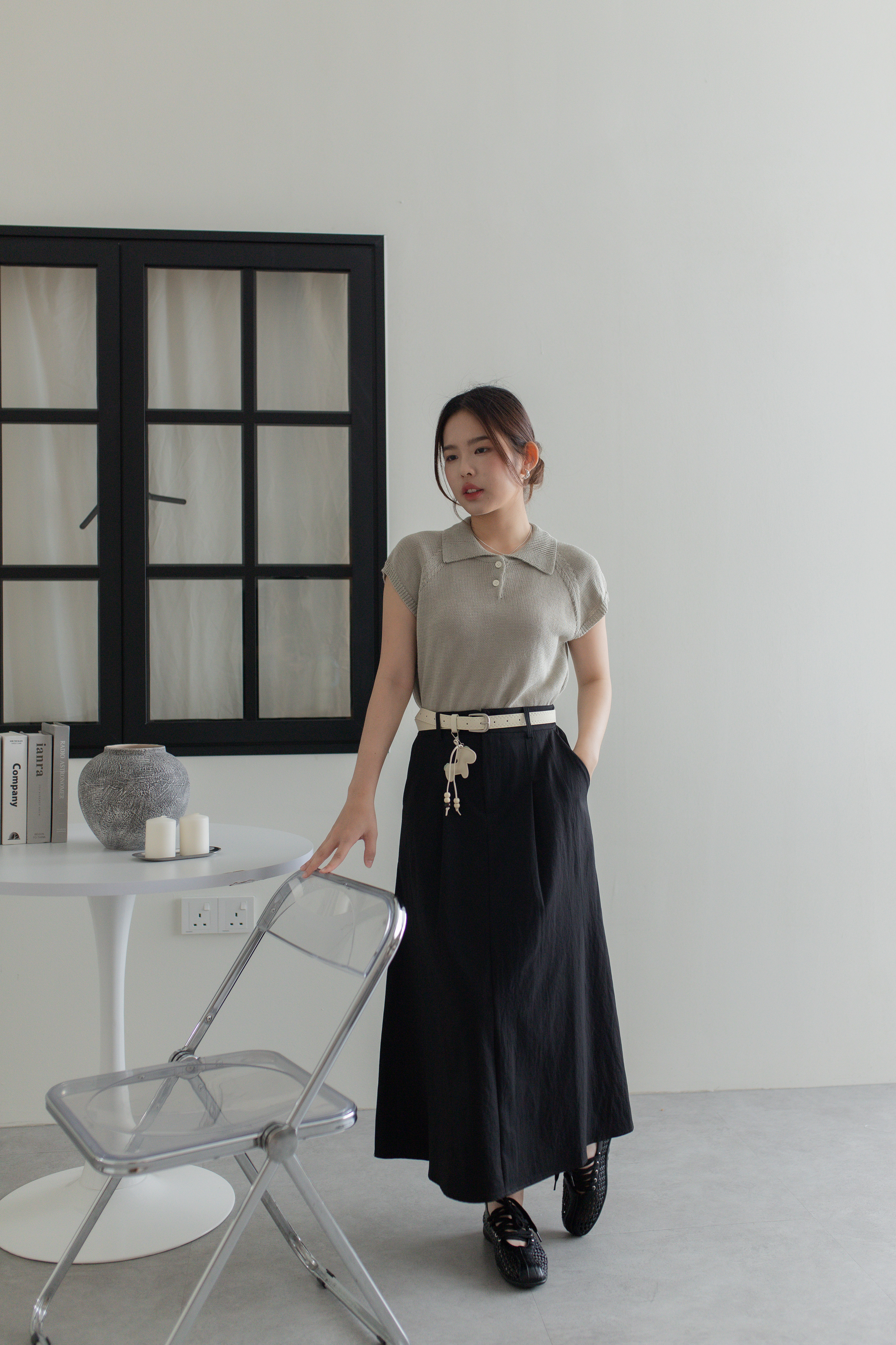 Nova A line Skirt Black -2758SKBLK