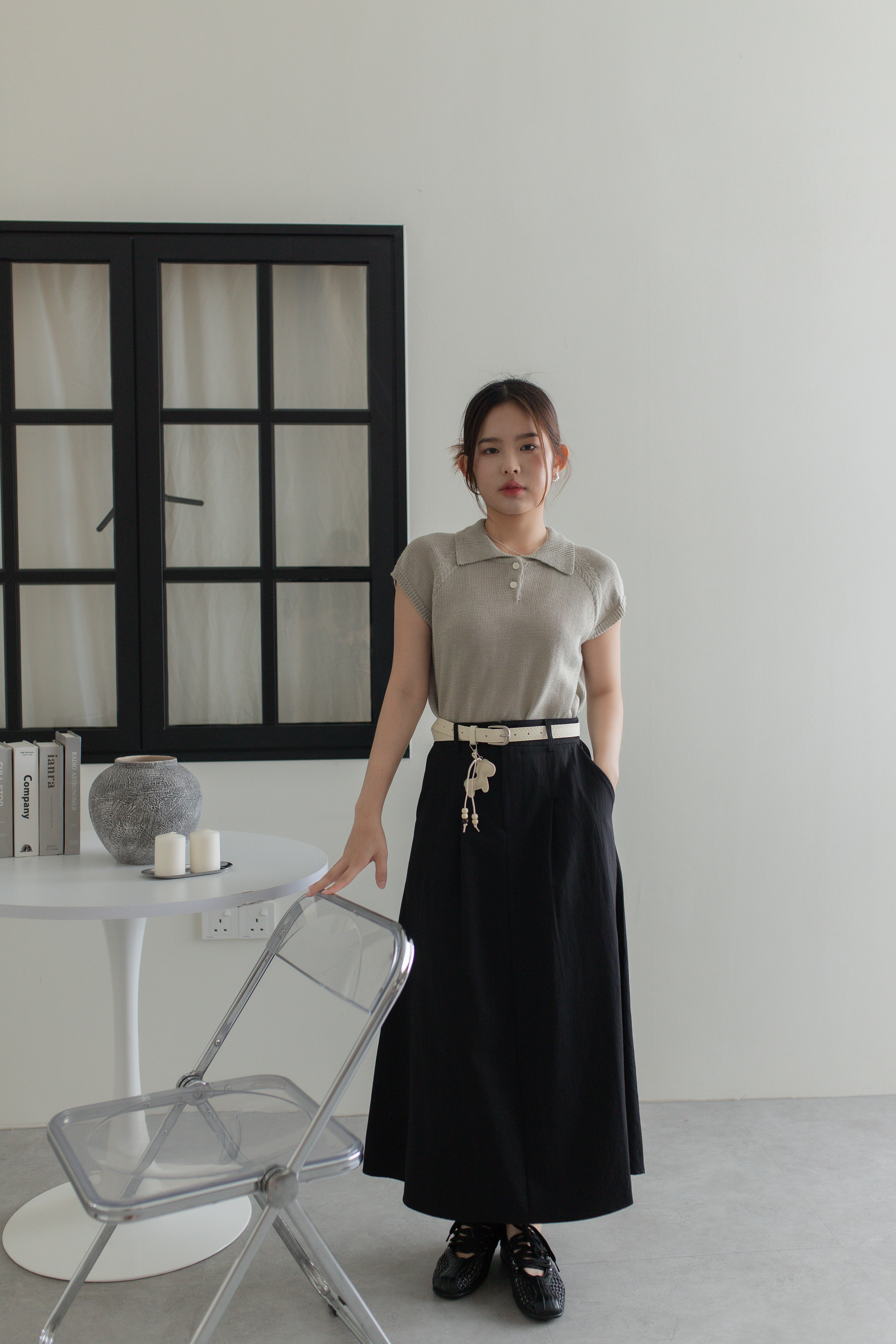Nova A line Skirt Black -2758SKBLK
