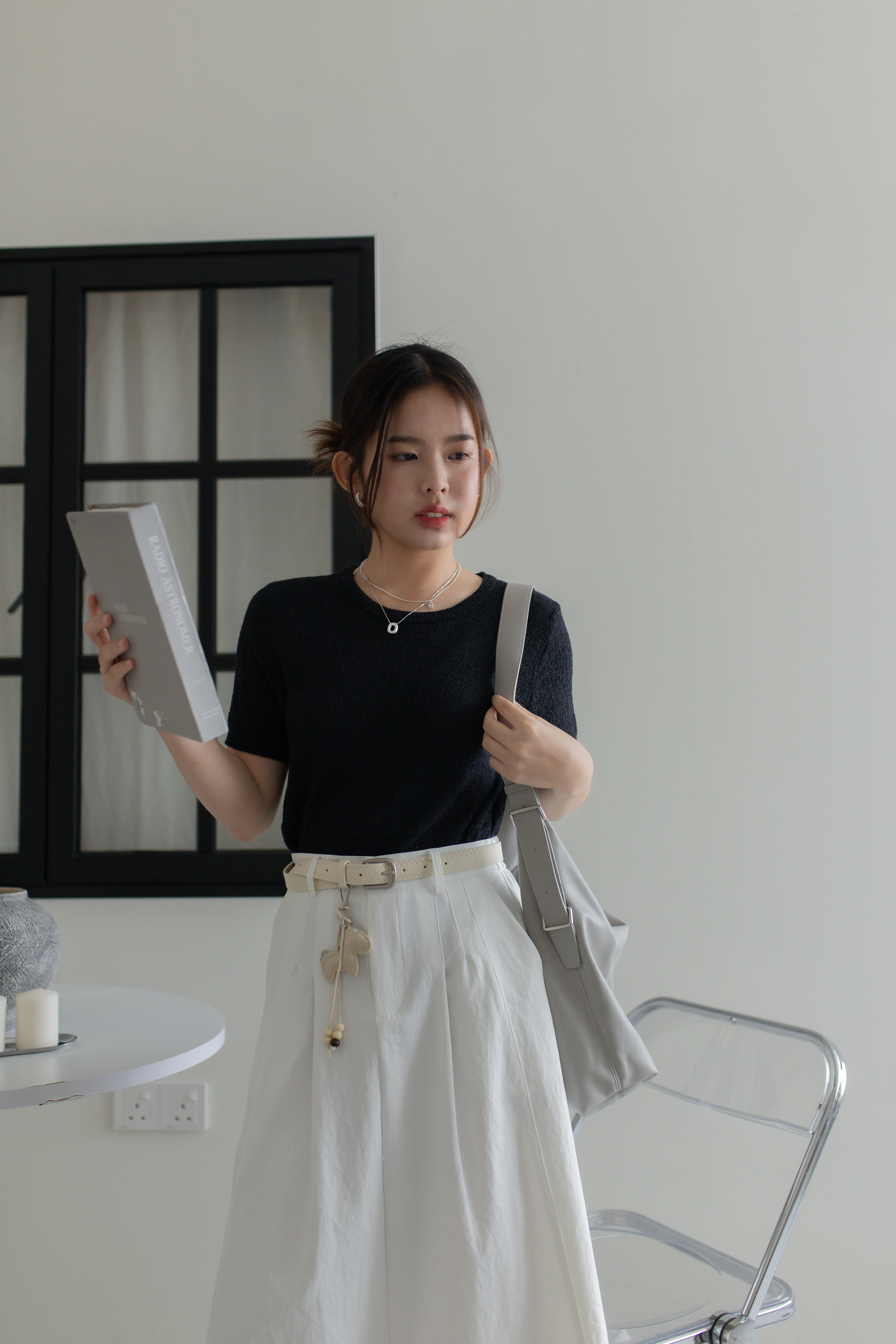 Nova A line Skirt White -2758SKWHI