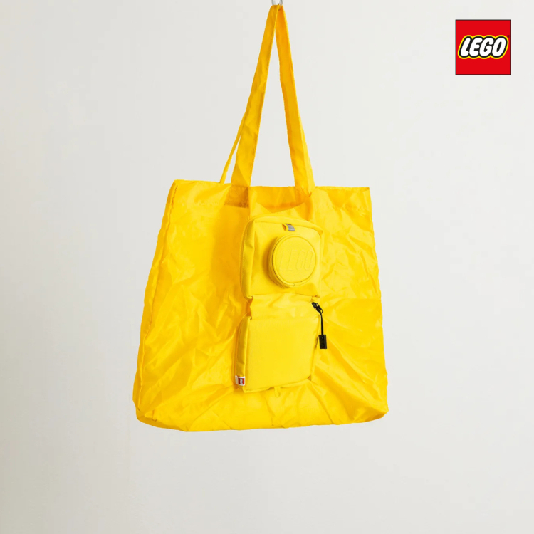 丹麥 Lego 積木摺疊購物袋 黃