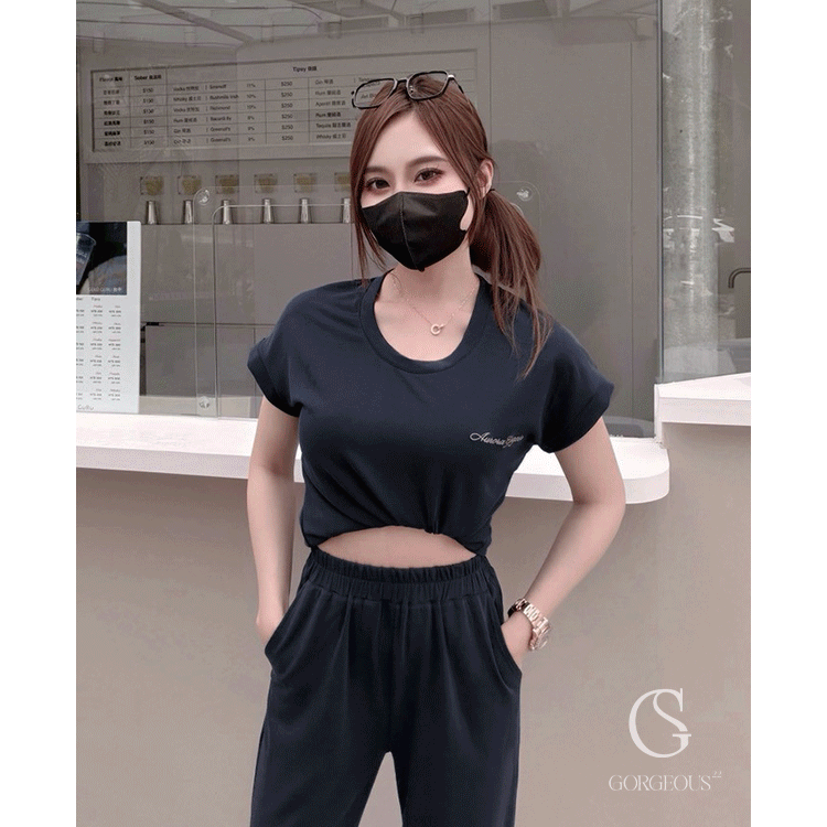 G9831 「 1/2蜜桃羽肌太空TEE」