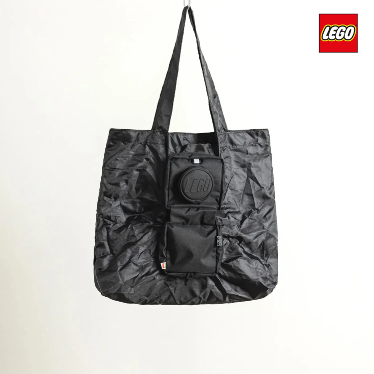 丹麥 Lego 積木摺疊購物袋 黑