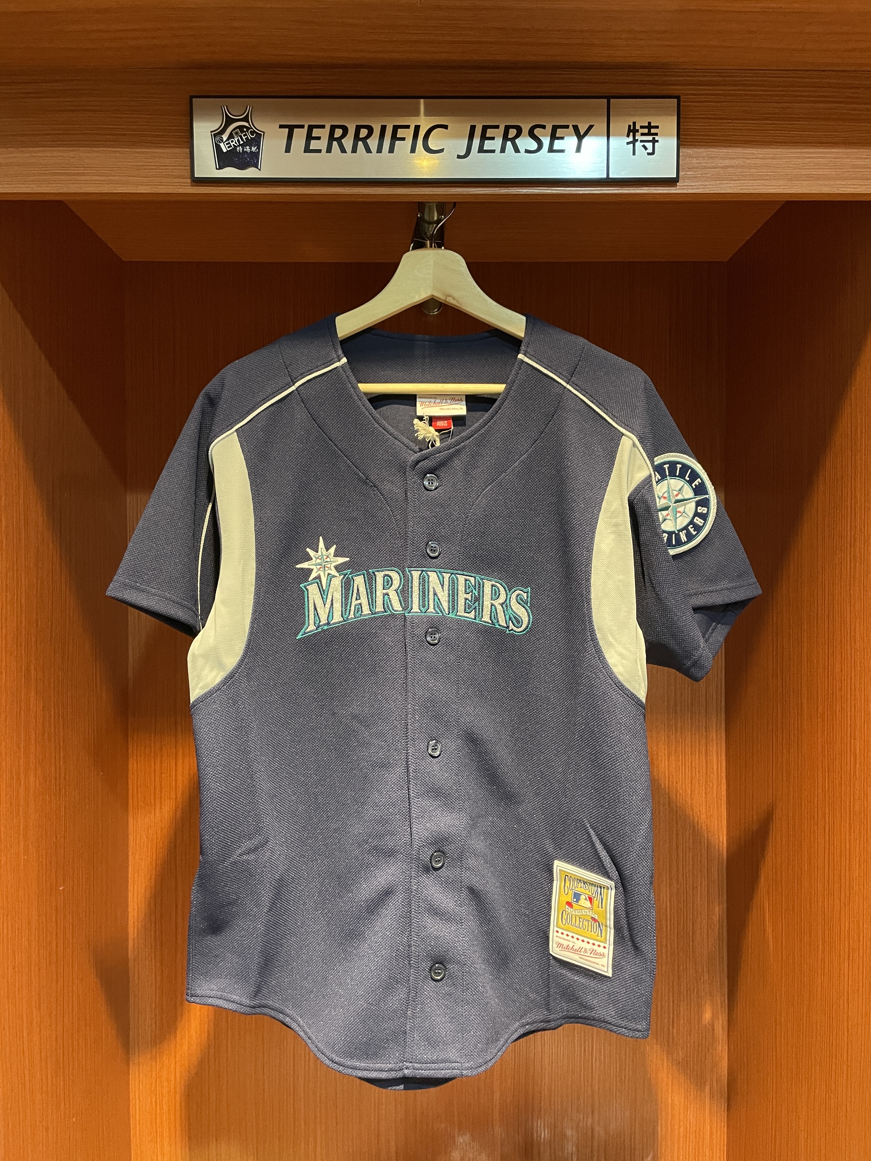 MLB球衣 Ichiro Suzuki 西雅圖水手深藍 M&N Cooperstown Collection Batting Practice Jersey 打擊練習衣 電繡 球員實穿 全新