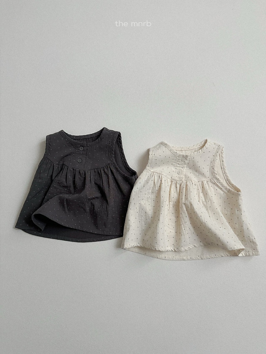 韓國🇰🇷Minirobe 小花點傘襬背心(S-XL)