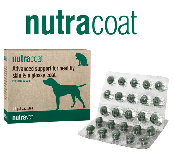 Nutravet - Nutracoat皮膚毛髮護理膠囊 (貓狗適用) 每盒45粒