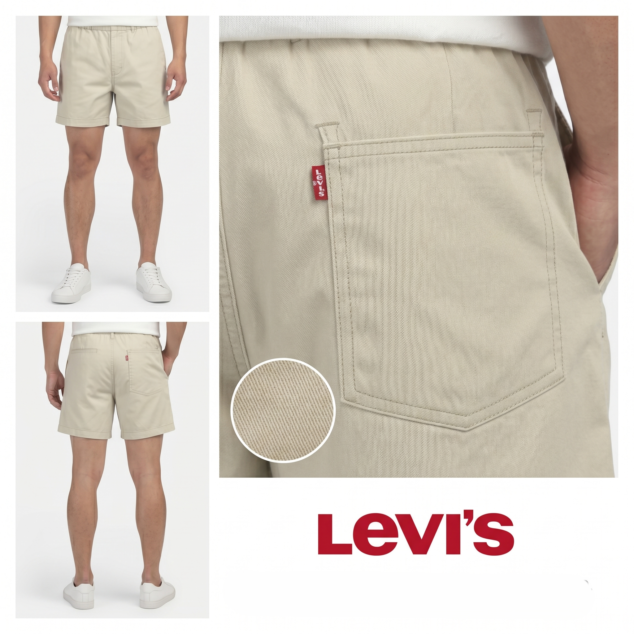 【預購】LEVIS  H051915 男裝混紡抽繩休閒短褲