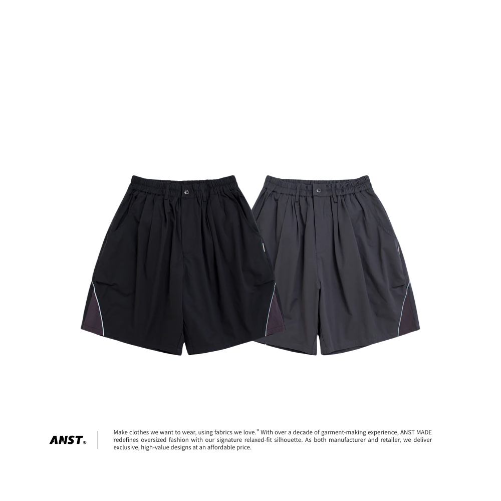 "現貨" ANST 拼接反光短褲 ST.75