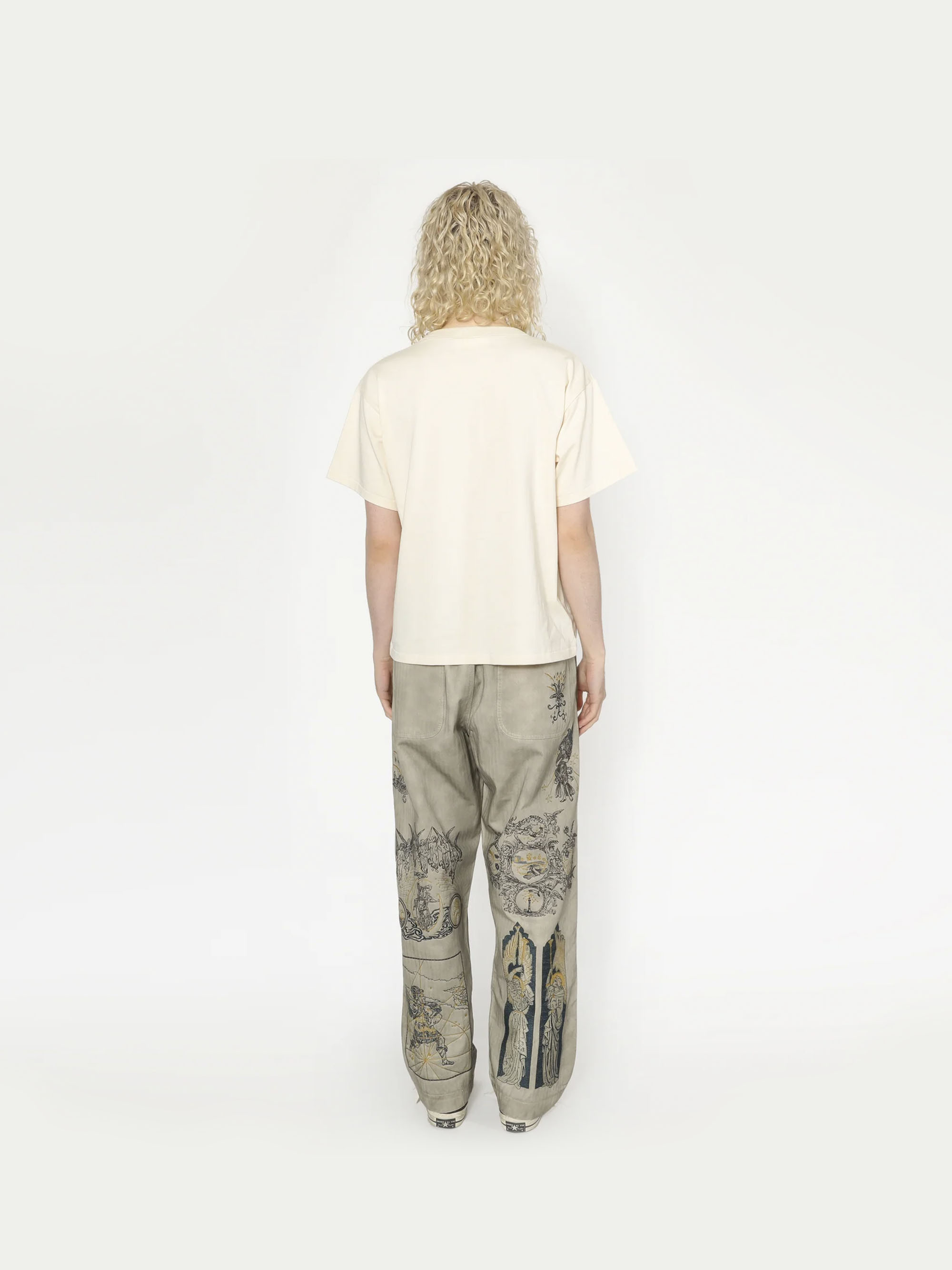 Samuel Zelig PANTS WITH MULTICOLOR EMBROIDERY