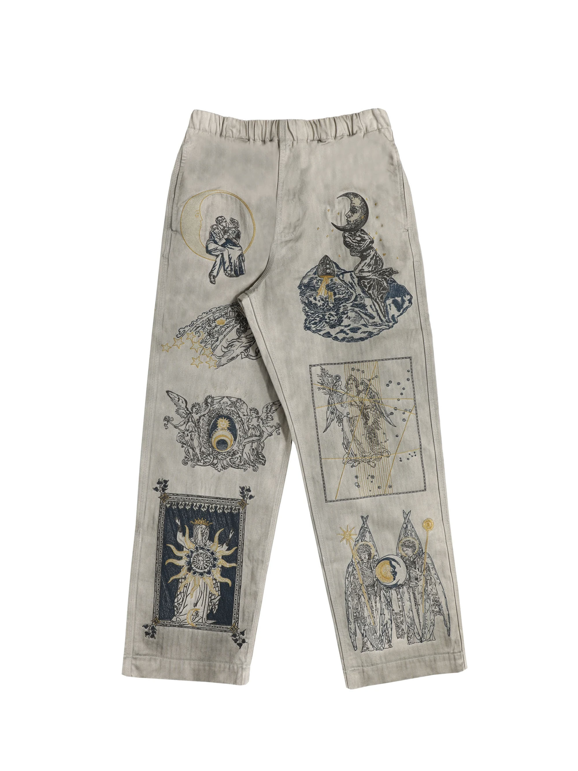 Samuel Zelig PANTS WITH MULTICOLOR EMBROIDERY