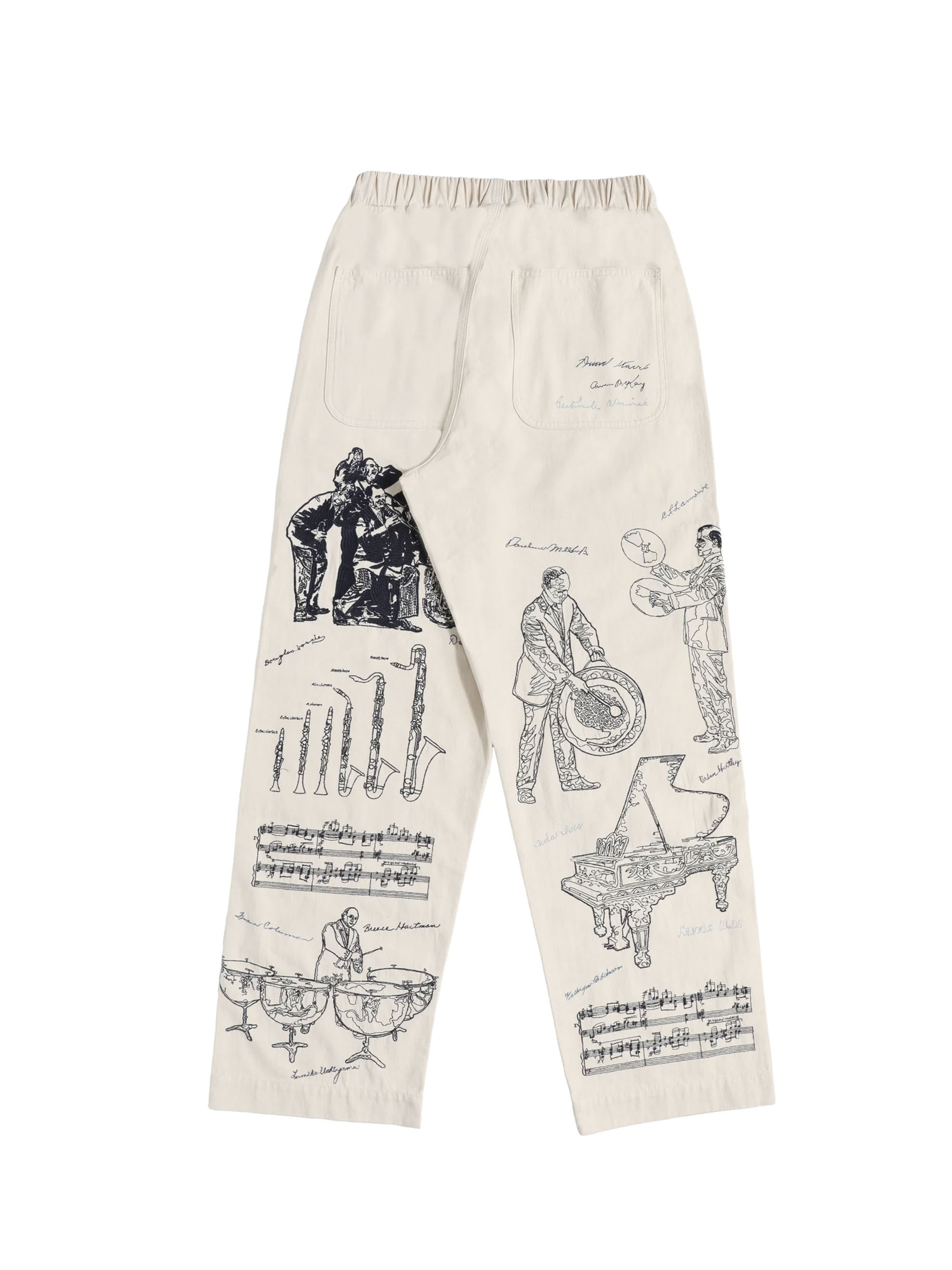Samuel Zelig PANTS WITH BLUE EMBROIDERY
