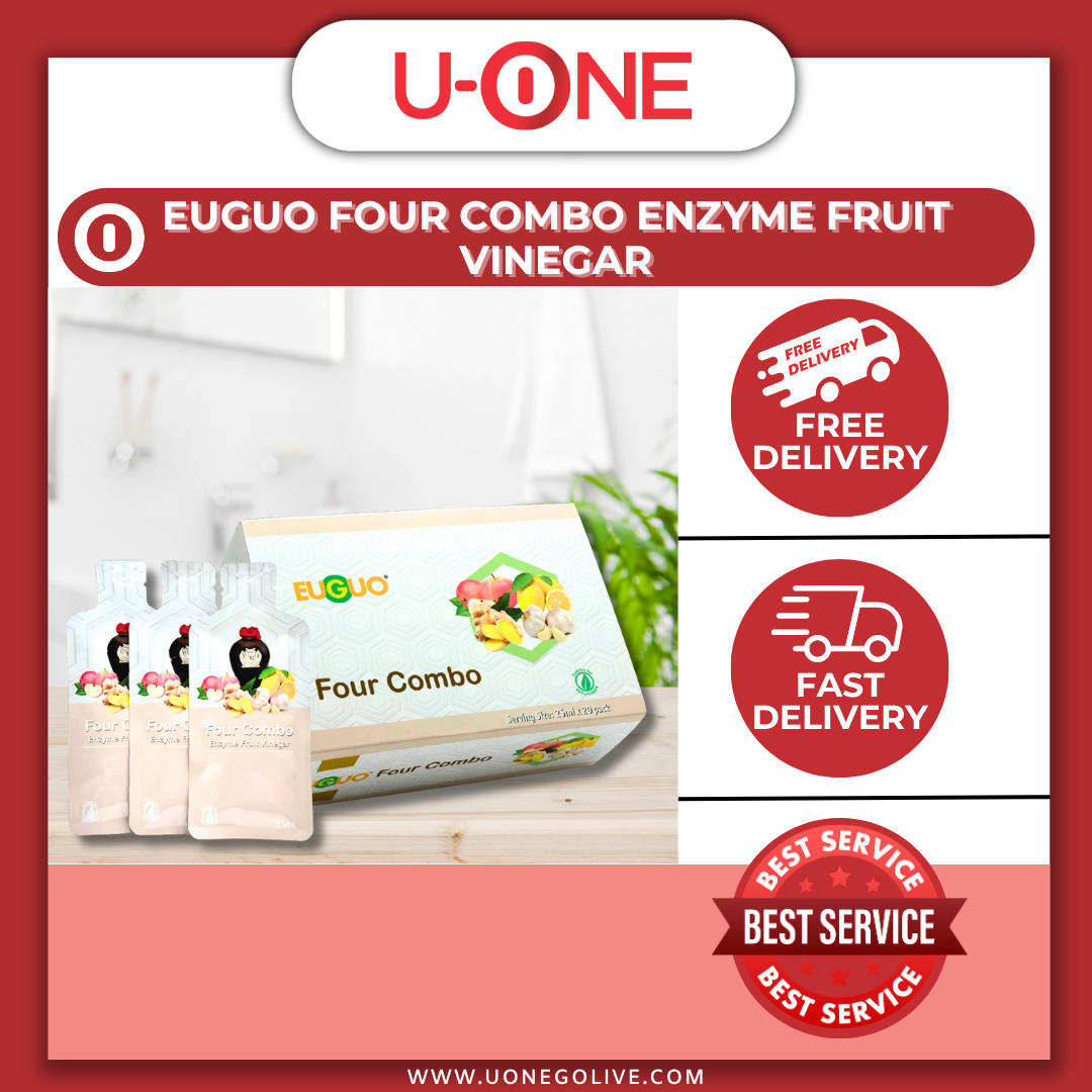 U-ONE | Malaysia | Euguo | Four Combo Enzyme Fruit Vinegar | 25ml x 20Pack