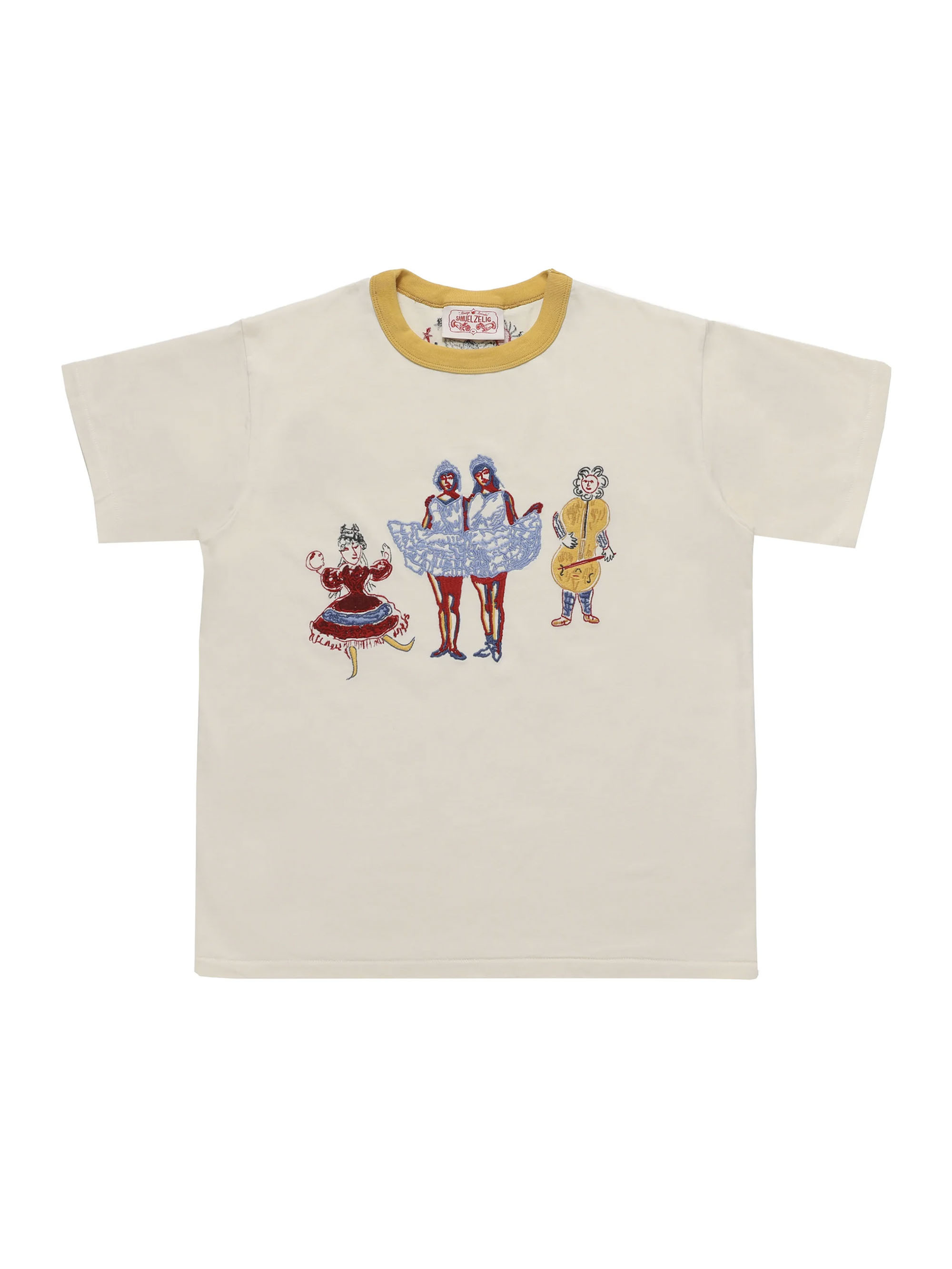 Samuel Zelig T-SHIRT WITH MULTICOLOR EMBROIDERY